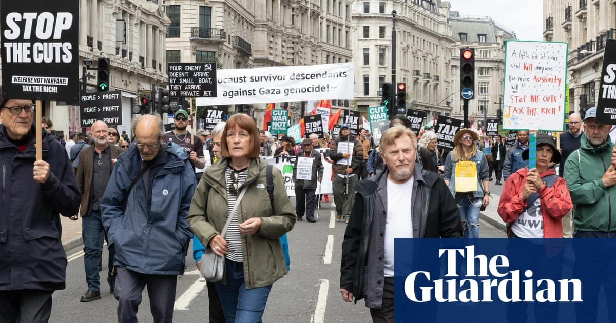 Thousands join anti-austerity march in London to protest against Labour’s cuts