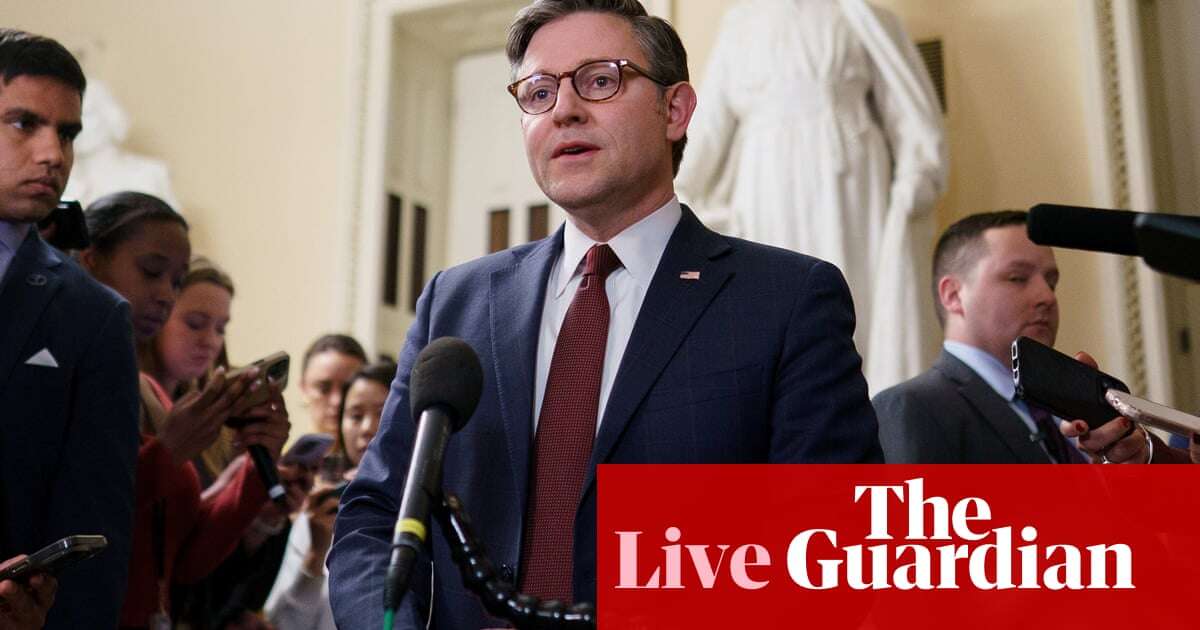 House narrowly passes Trump-backed Republican spending bill – US politics live