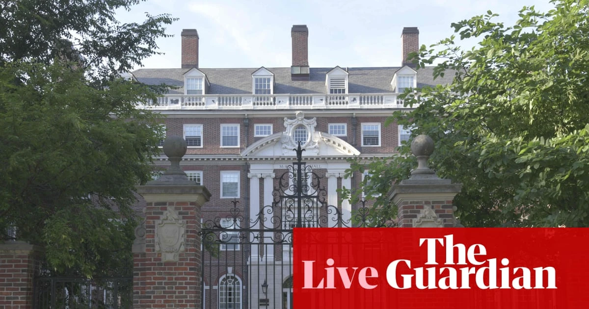US politics live updates: Trump administration reportedly seeks fines from universities including Harvard