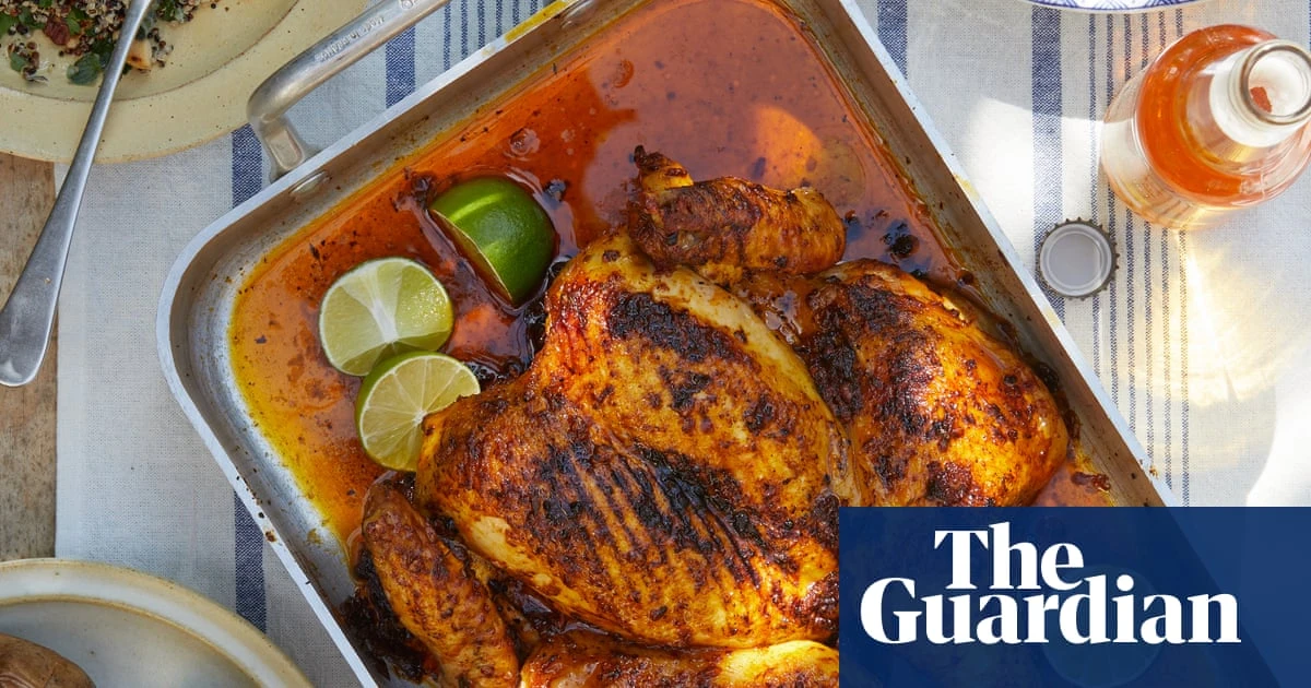 A Mexican-inspired alfresco meal: Thomasina Miers’ creamy tomato toast and smoky spatchcock chicken – recipes