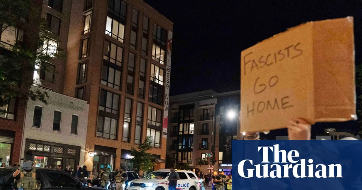 Protesters confront federal officers as Trump tightens grip on DC policing