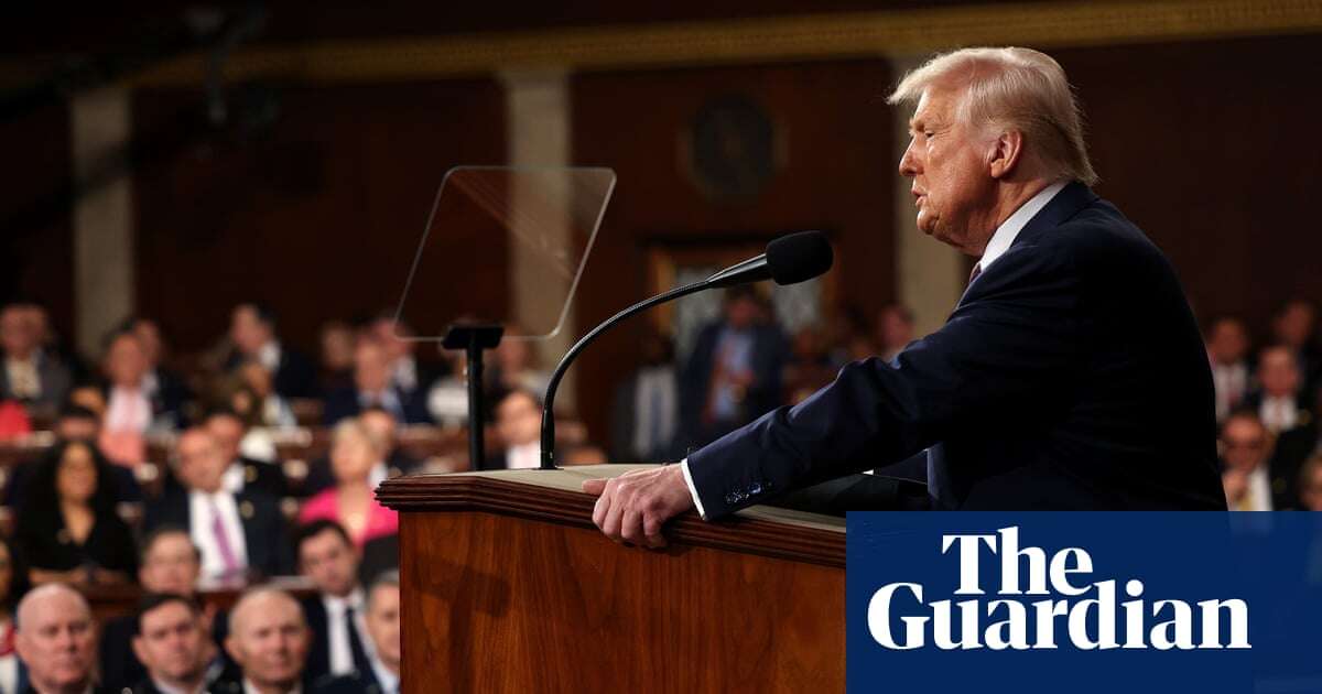 ‘Resist’ shirts and ‘a little disturbance’: key takeaways from Trump’s speech