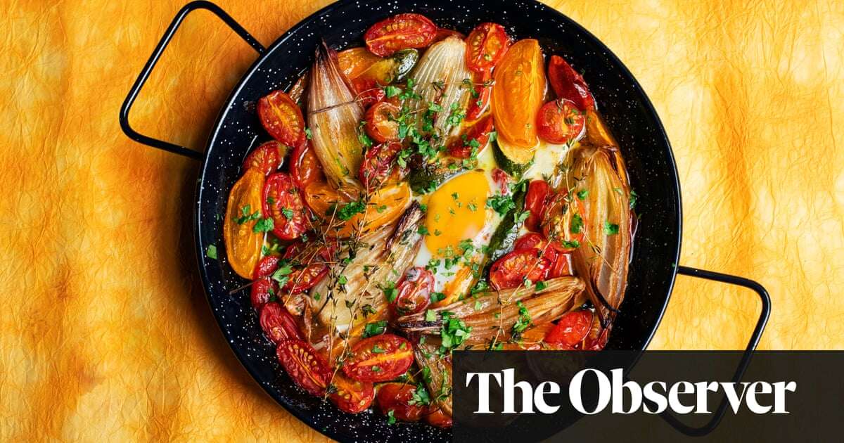 Nigel Slater’s recipes for baked eggs and tomatoes