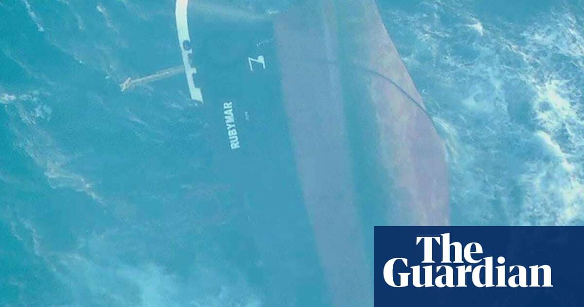 Sinking of Rubymar in Red Sea poses grave environmental risks, experts warn