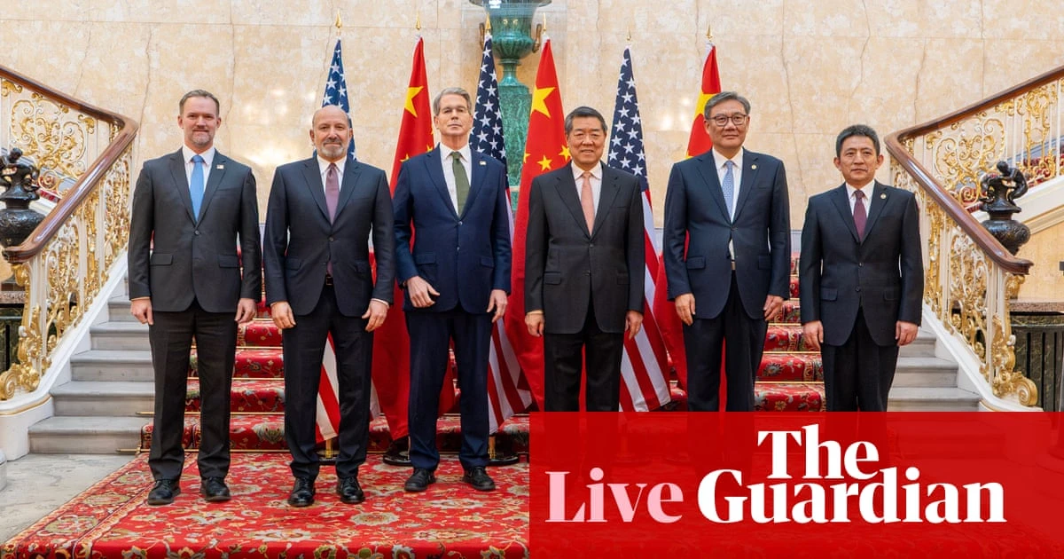 US-China trade talks to resume; UK jobs market ‘weakening’ as payrolls tumble – business live