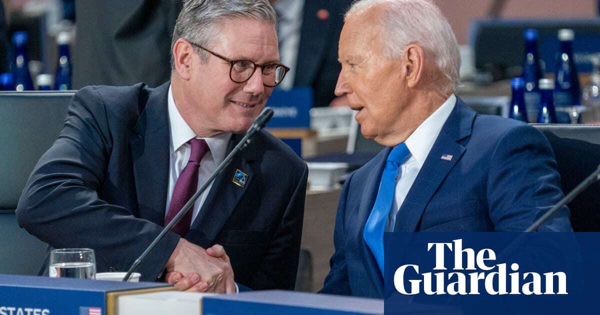 Keir Starmer to meet Joe Biden for first time since president pulled out of race