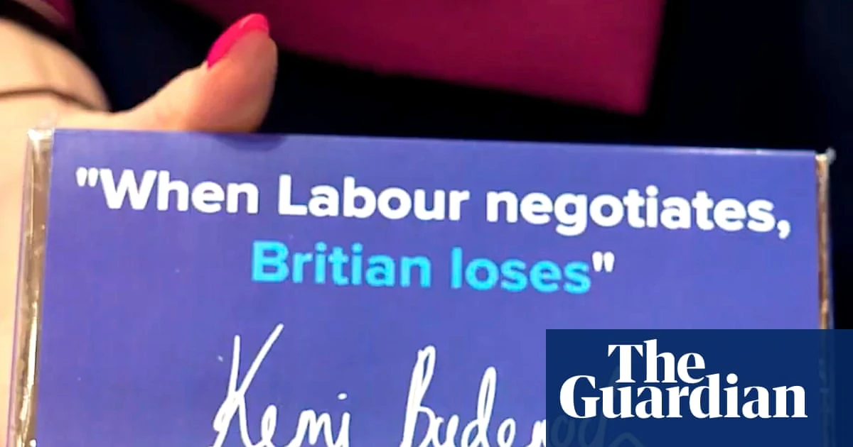 Tories set a low bar after misspelling Britain on conference chocolate
