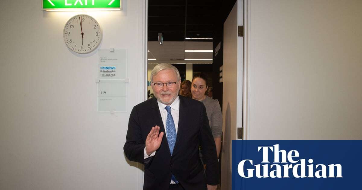 Senior Trump adviser suggests Rudd’s time as US ambassador could be up with hourglass gif