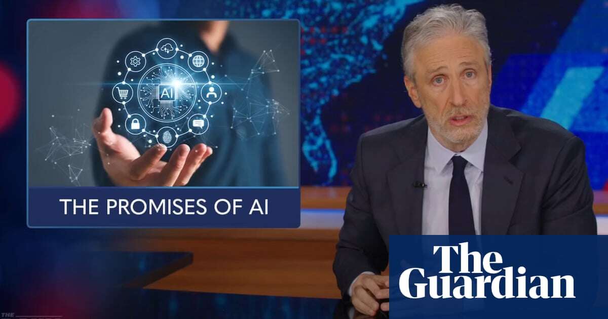 Jon Stewart on AI: ‘It’s replacing us in the workforce – not in the future, but now’