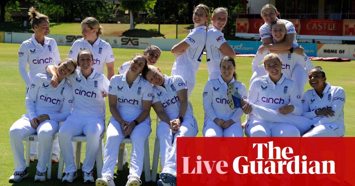 South Africa v England: women’s Test cricket international, day one – live