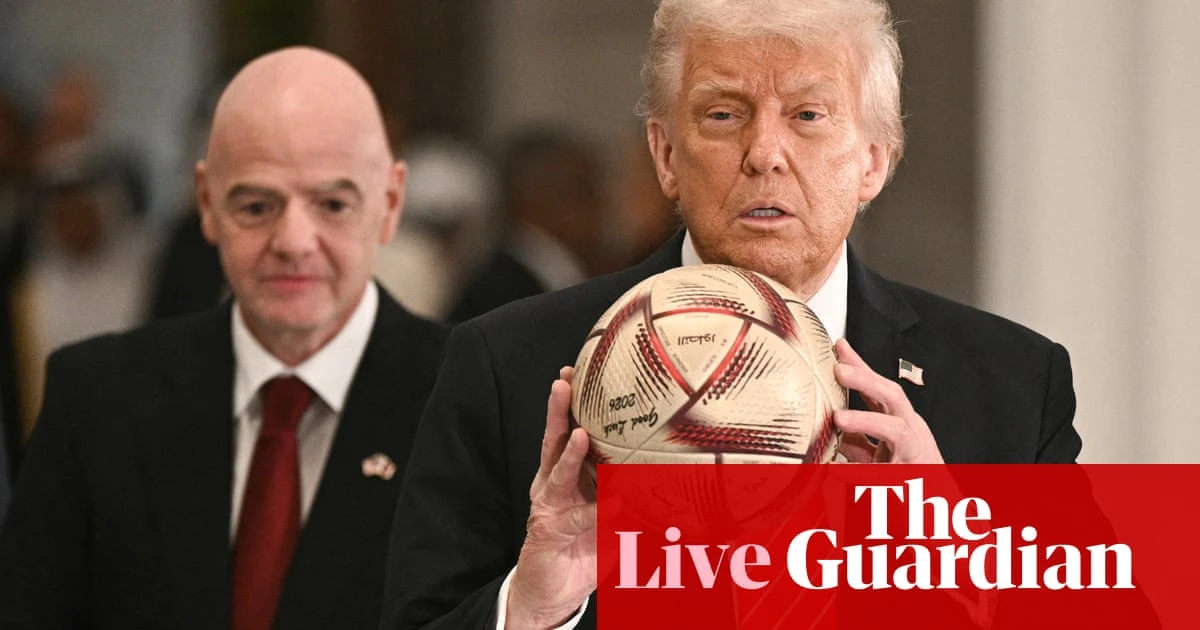 Infantino’s Trump trip causes Fifa walkouts; FA Cup finals and more: football – live