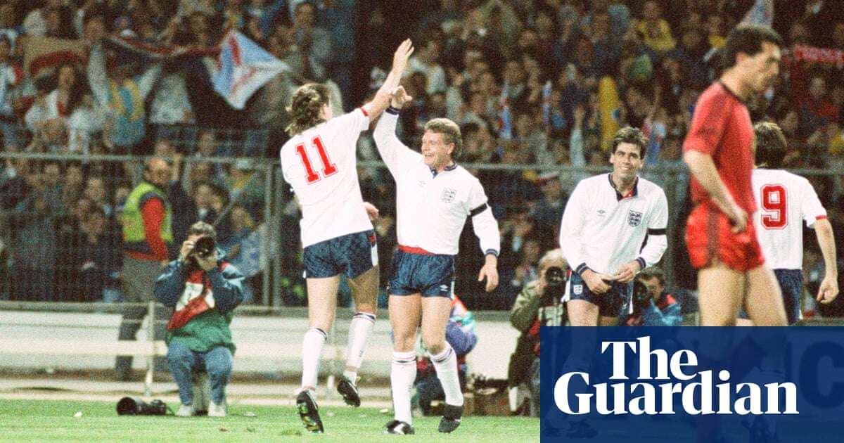 ‘A pup in the park’: remembering Paul Gascoigne’s first goal for England