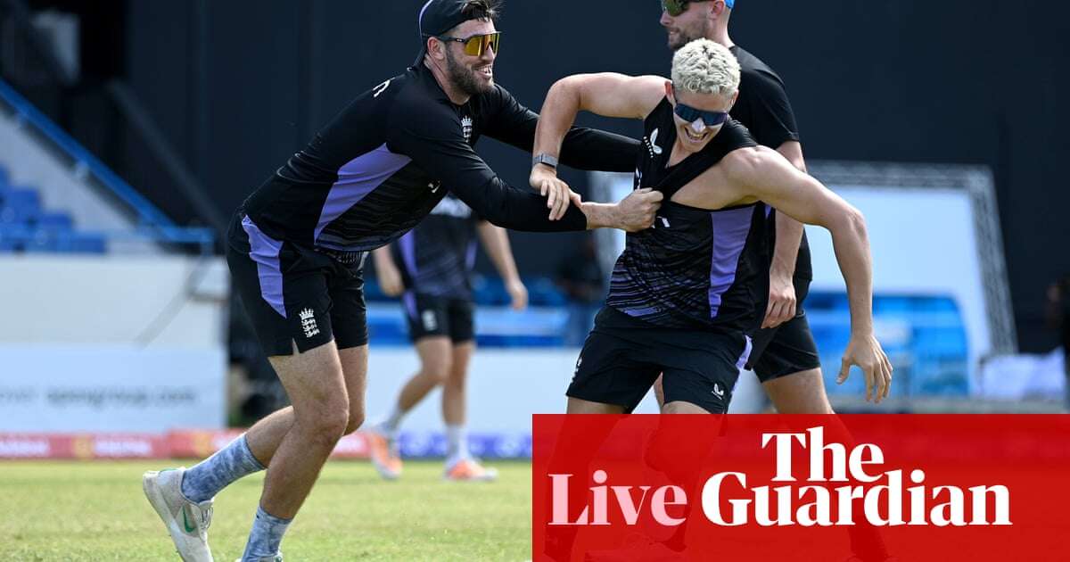 West Indies v England: first men’s one-day international – live