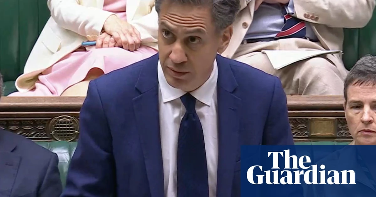 Ed Miliband says Tories are ‘anti-science’ for abandoning net zero consensus
