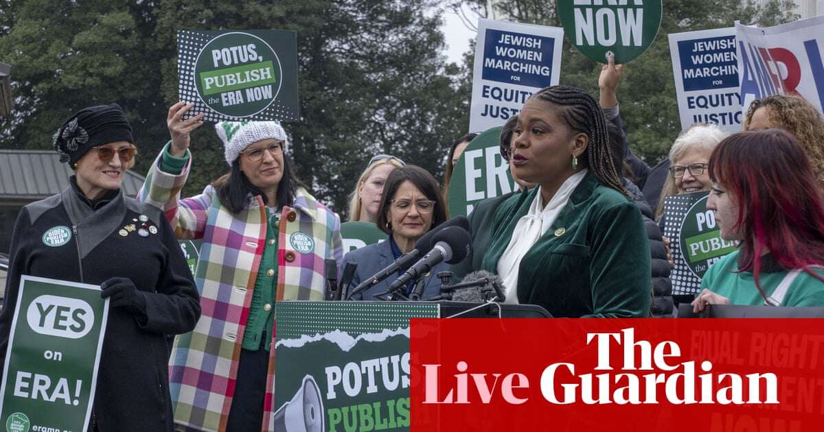 Democrats make last-minute push to add Equal Rights Amendment to US constitution – live