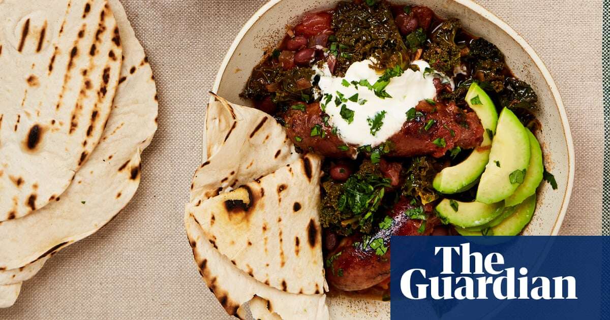 Georgina Hayden’s sausage, kale and lime black-bean stew recipe