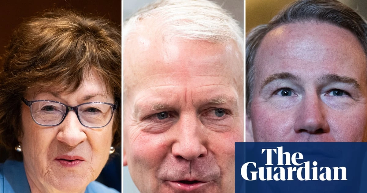 Senate Republicans narrowly block bid to bar Trump’s $1.8bn fund to pay allies