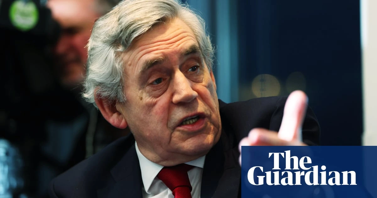 Gordon Brown calls for ‘economic coalition of the willing’ to tackle Trump tariffs