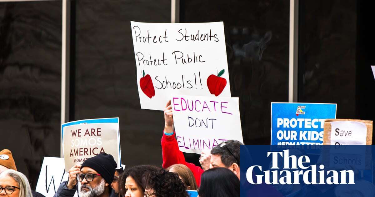 Trump’s order to dismantle education department sparks outrage: ‘see you in court’