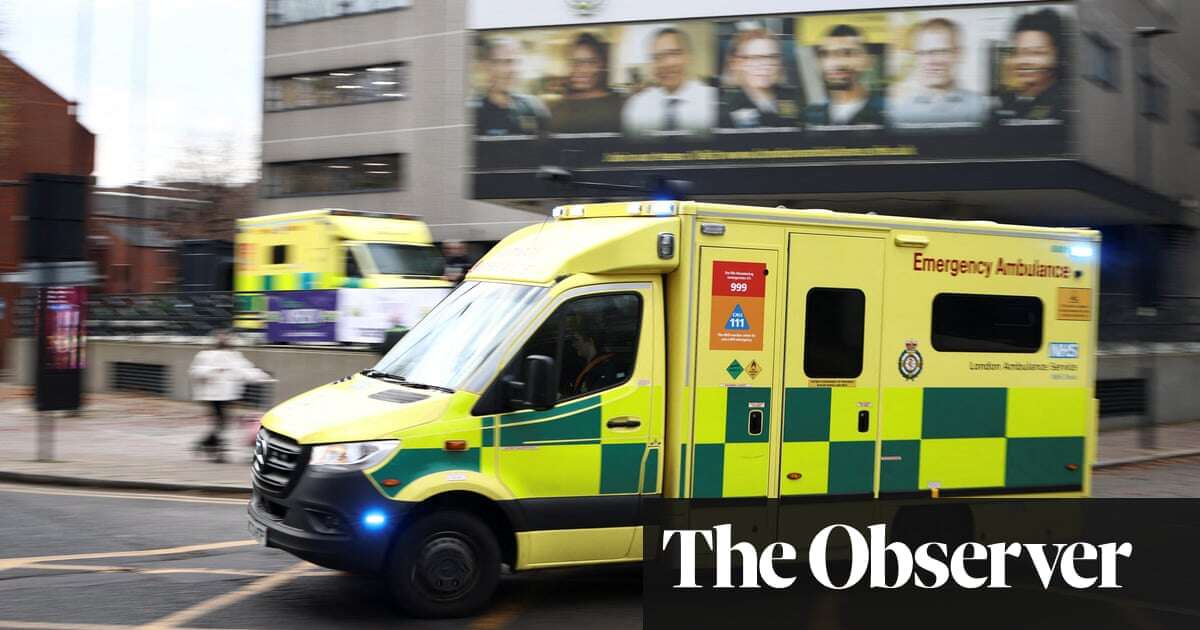 Sunak’s missed targets leave NHS facing catastrophic winter crisis