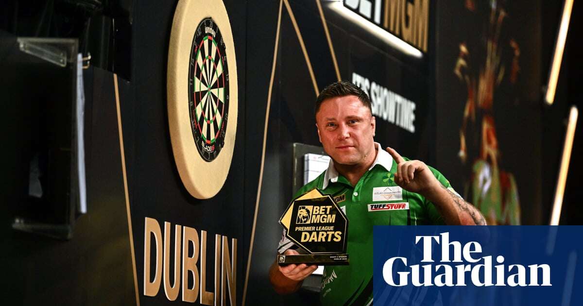 Gerwyn Price sinks Nathan Aspinall to claim Premier League win in Dublin