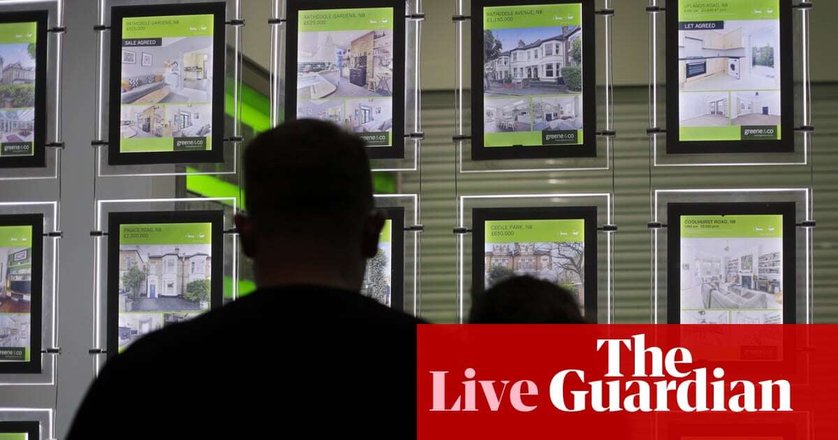 UK property market strengthens, but renters face tighter squeeze – business live