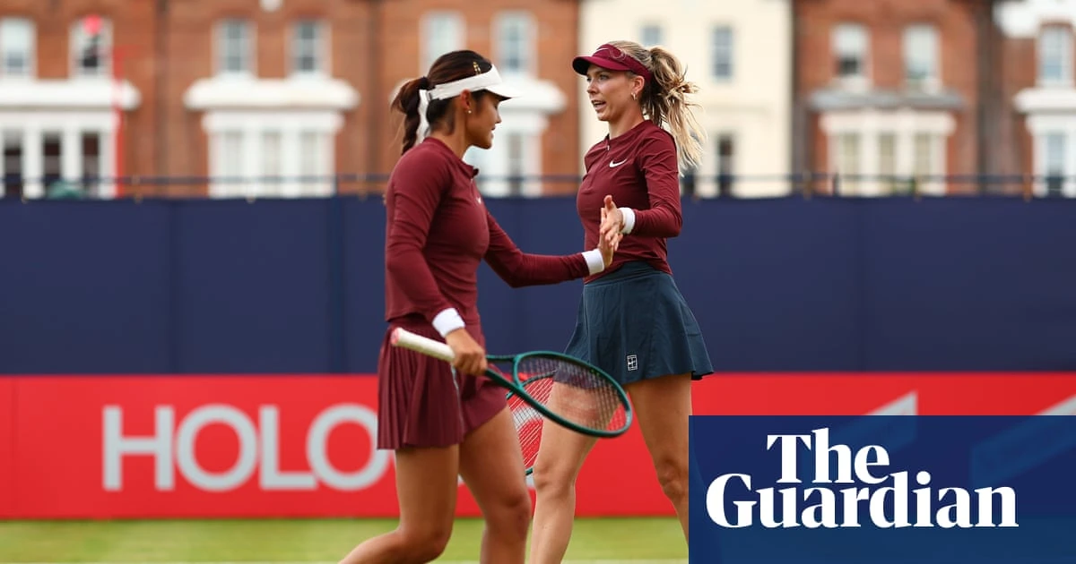 Raducanu and Boulter laugh off Queen’s doubles defeat with singles to come