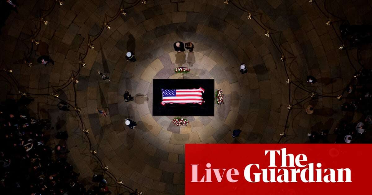 Jimmy Carter funeral: mourners gather at Washington national cathedral - US politics live