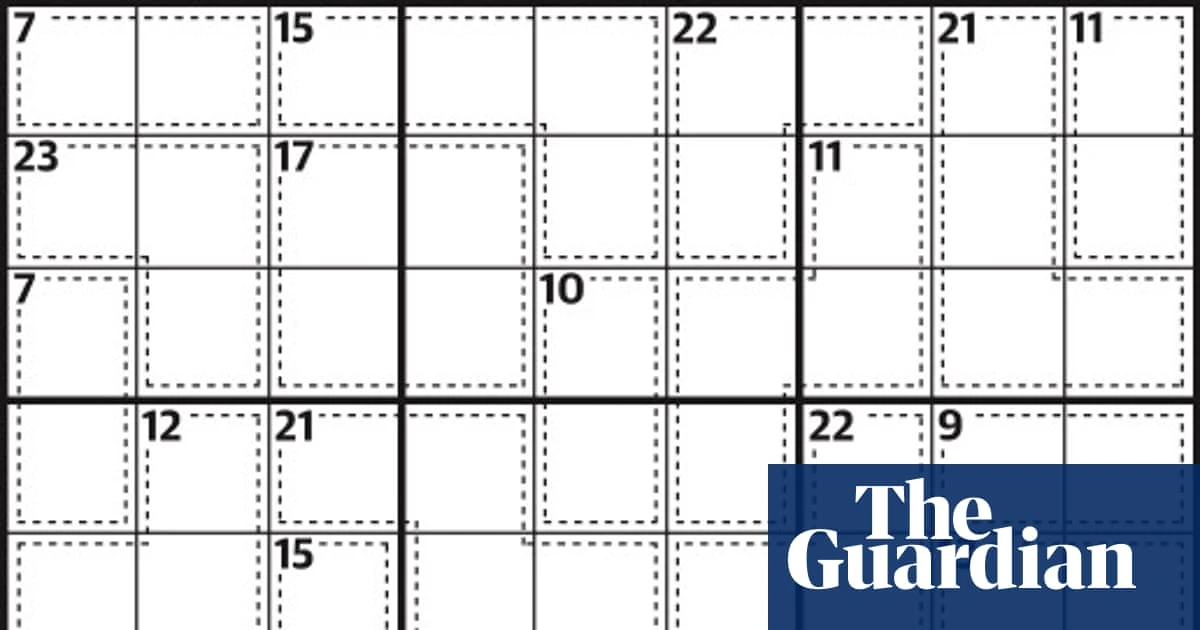 Killer sudoku 1,029