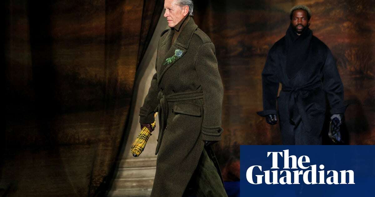 From Withnail to with style: Richard E Grant steals show on Burberry catwalk