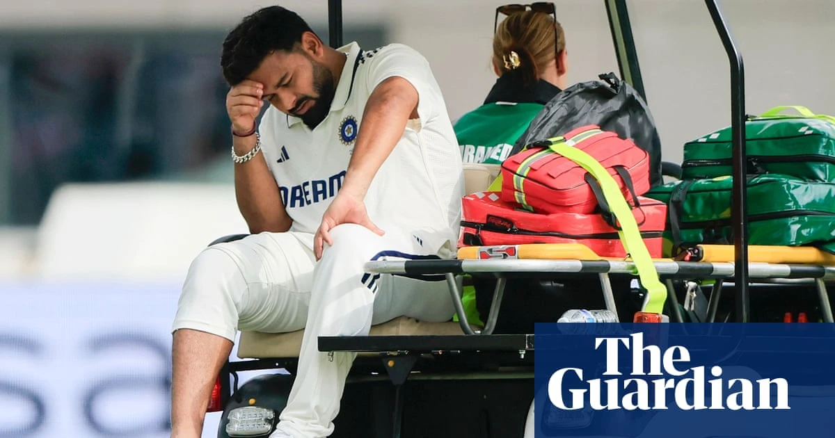 Rishabh Pant’s broken foot trips up India’s solid start against England in fourth Test