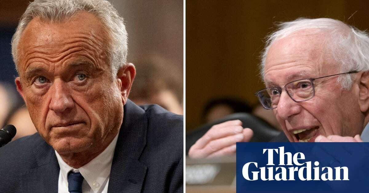 'I asked you a simple question, Bobby': Sanders grills RFK Jr on vaccines and autism – video