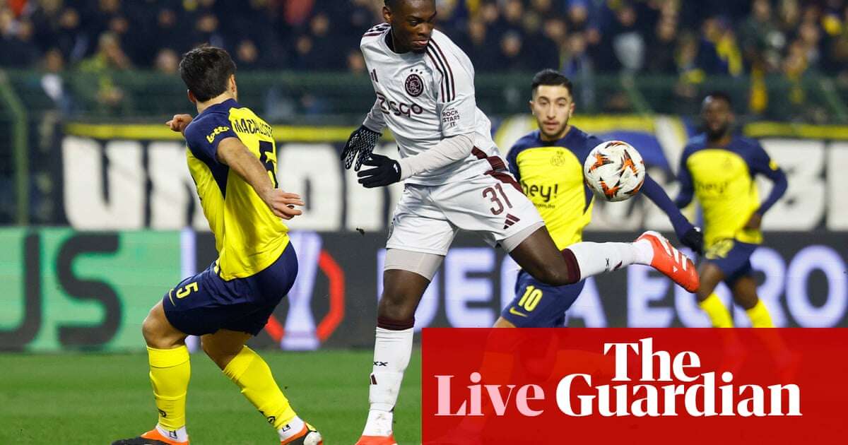 Union Saint-Gilloise v Ajax, Fenerbahce v Anderlecht, Porto v Roma: Europa League – live