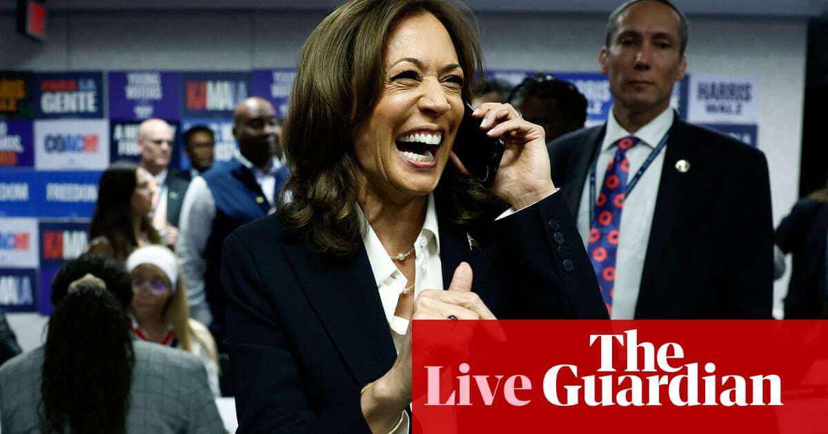 US election 2024 live: voting enters final hours as Harris and Trump vie to win presidency