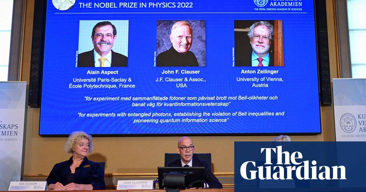 Physics Three scientists share physics Nobel prize for quantum mechanics work