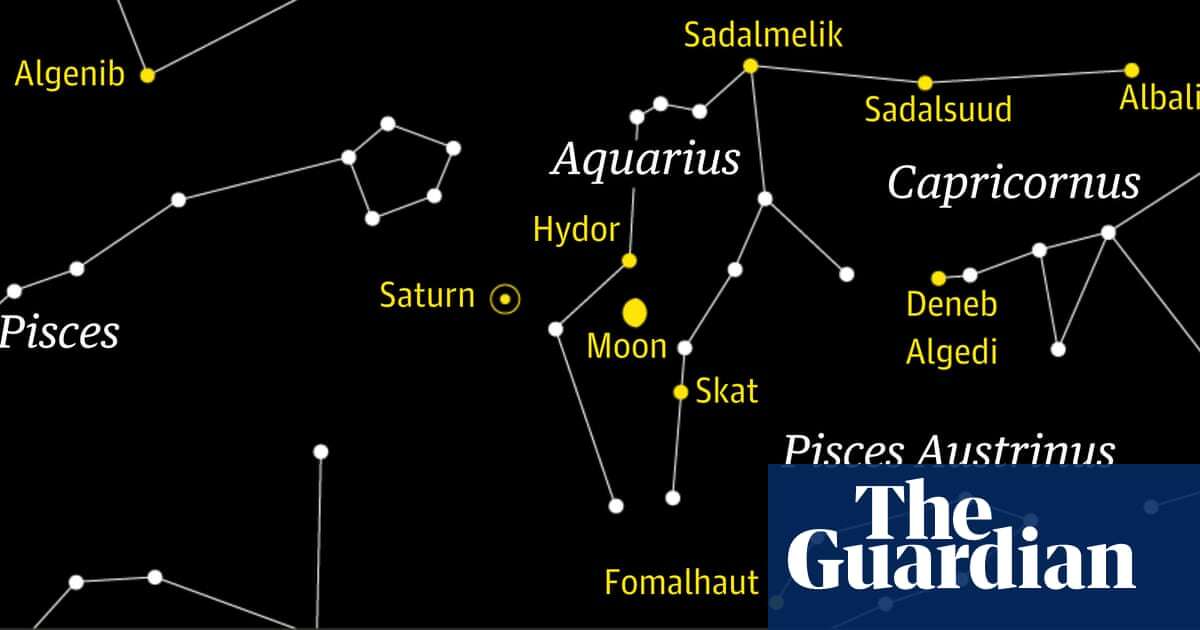 Starwatch: the moon heads for Saturn in the early hours