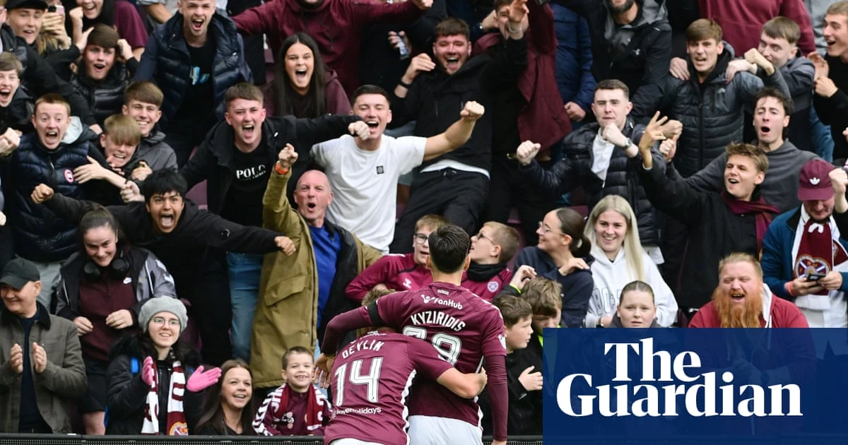 Scottish roundup: Hearts go top as Celtic stumble against Hibs after protest