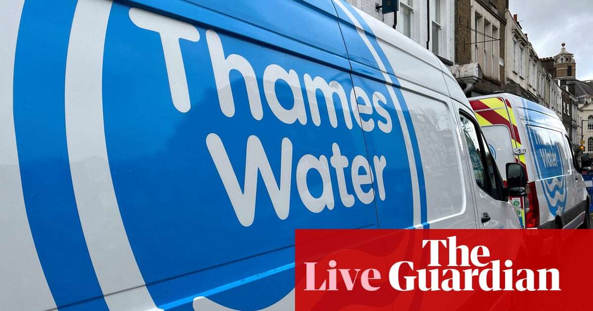 Thames Water gets backing from three-quarter of creditors; markets eye US inflation – business live