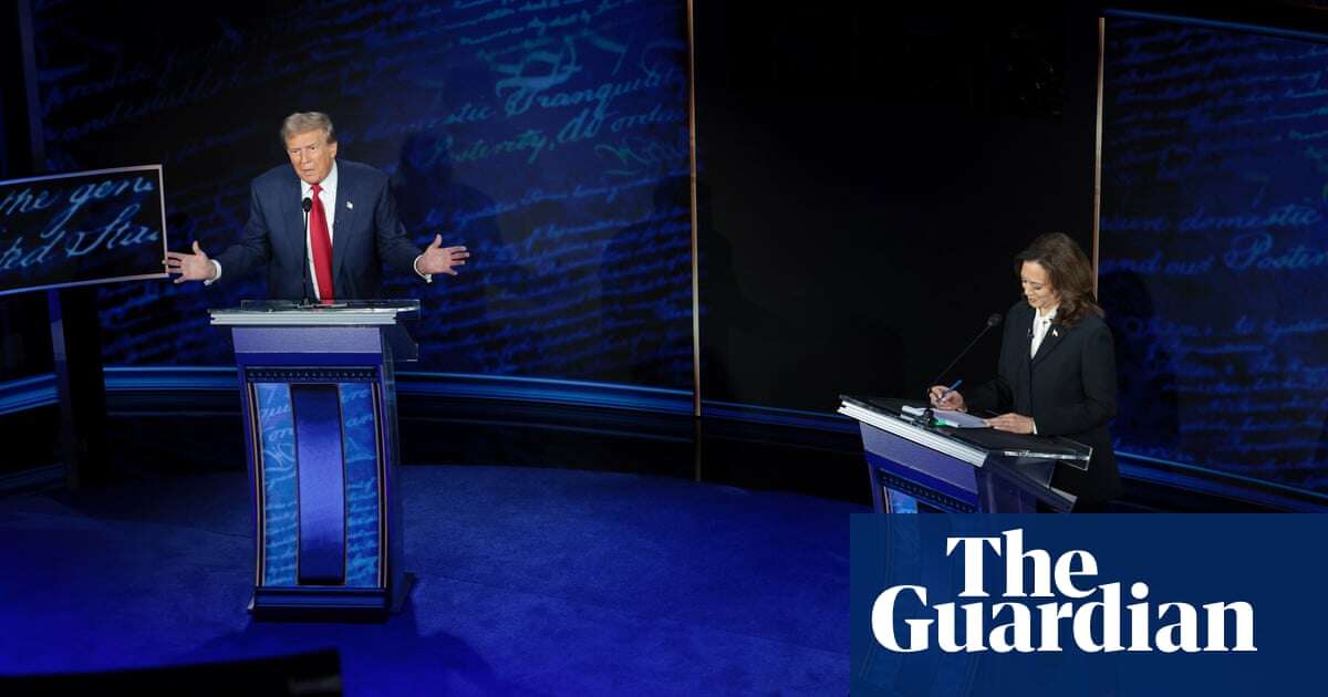 Trump reels off falsehoods on abortion and immigration in debate with Harris