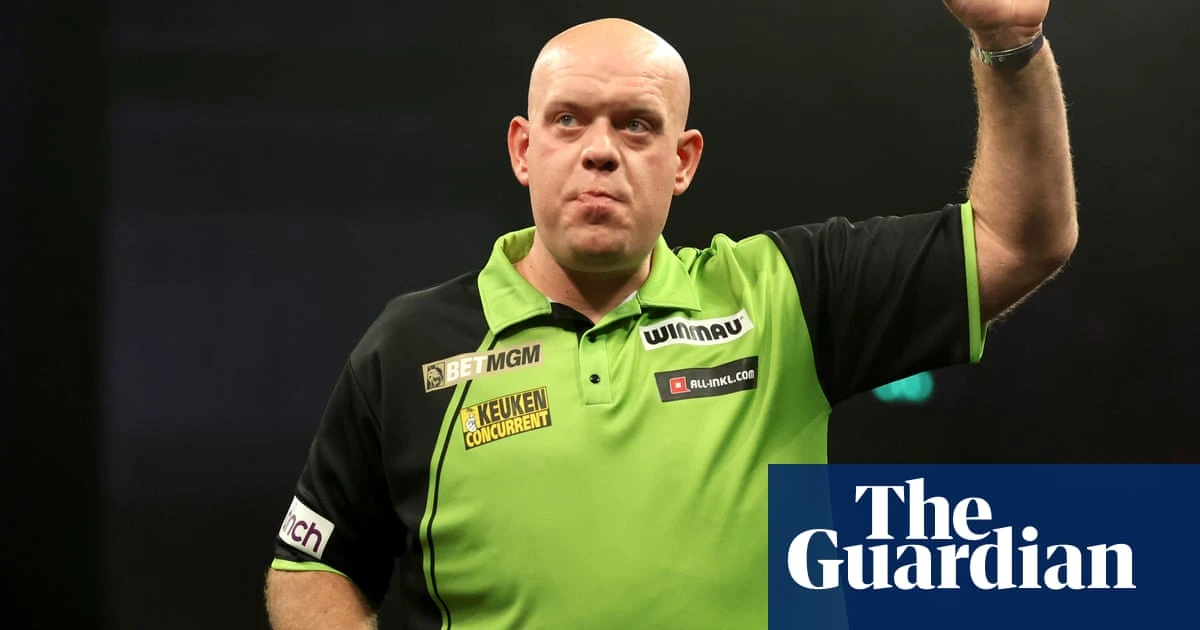 Van Gerwen crashes out of Premier League after loss to Aspinall as Littler sets record