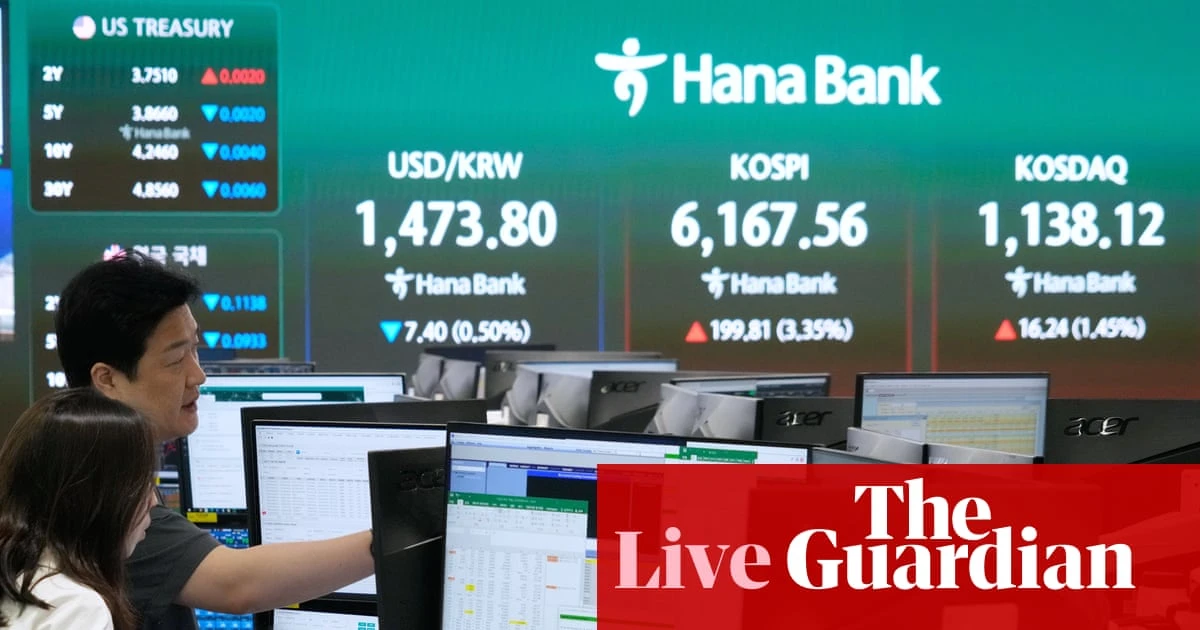 Stock markets recovering Iran war losses amid peace deal hopes; Reeves and Bessent to meet at IMF – business live