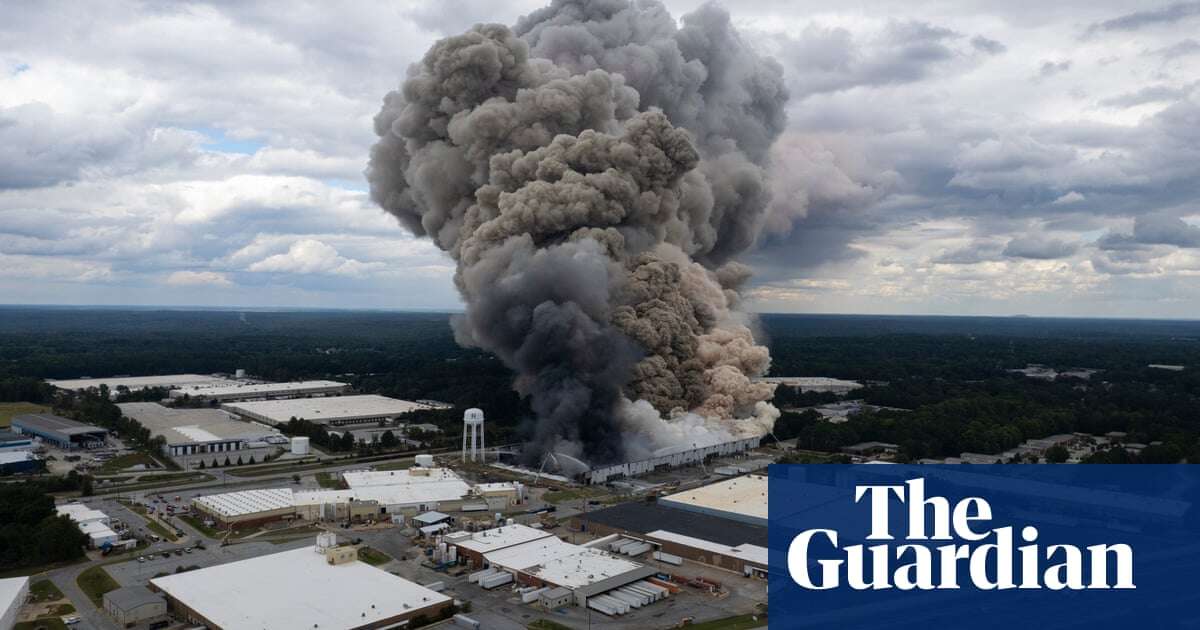 Atlanta issues warnings after chemical plant fire with smoke visible miles away