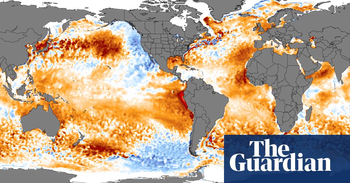 ‘Headed off the charts’: world’s ocean surface temperature hits record high