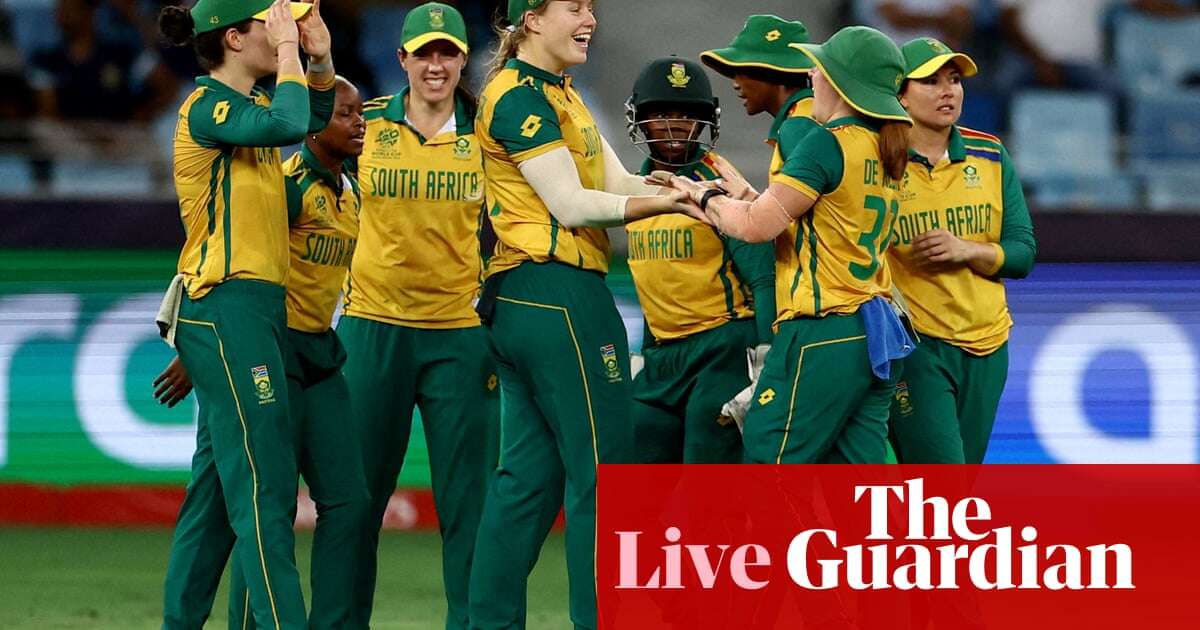 South Africa v New Zealand: Women’s T20 Cricket World Cup final – live