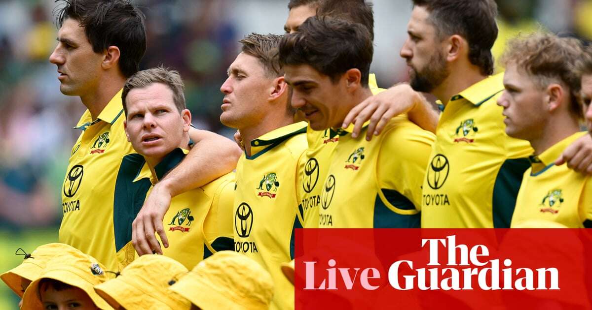 Australia v Pakistan: second men’s one-day international – live