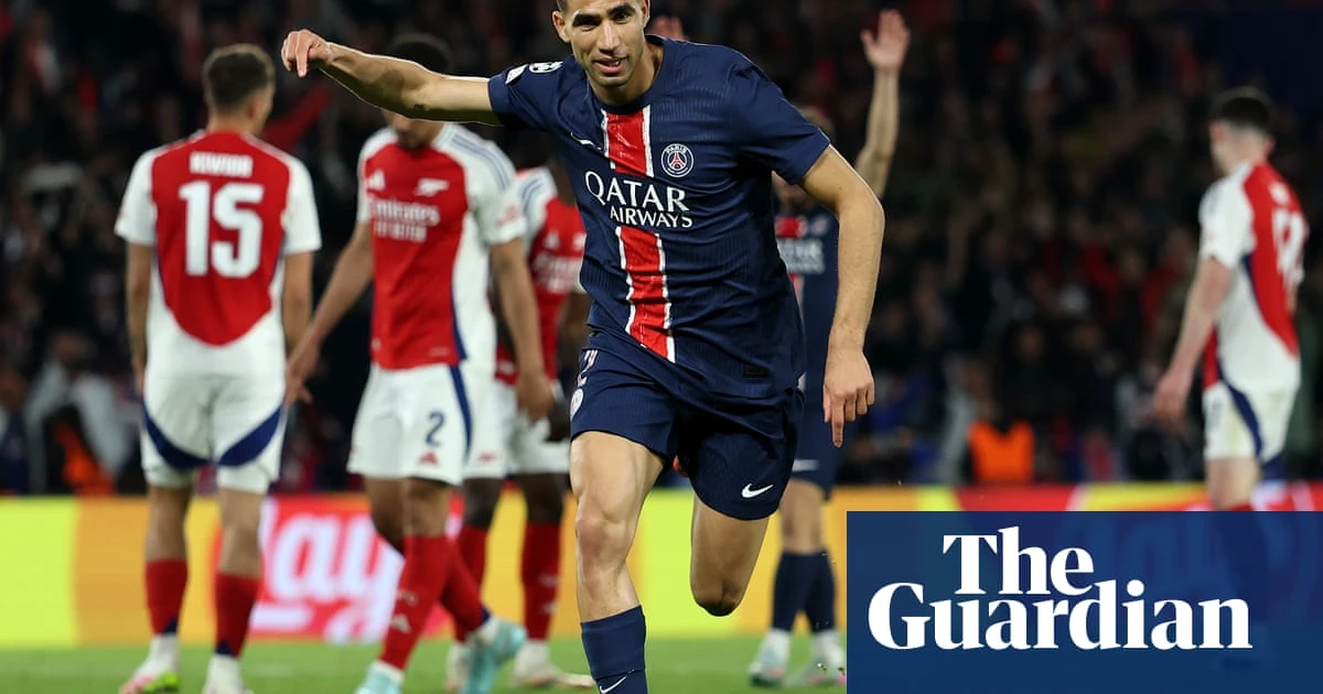 Hakimi seals PSG’s Champions League final spot as bold Arsenal fall short