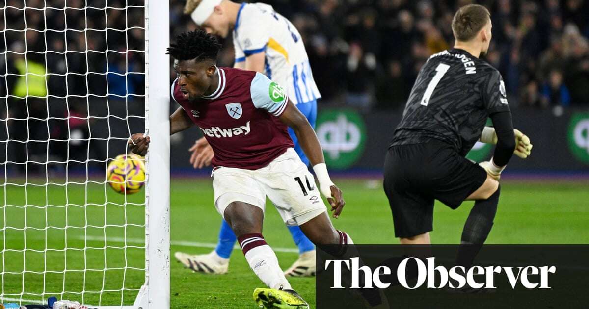 Kudus strike pegs back Brighton to rescue point for West Ham