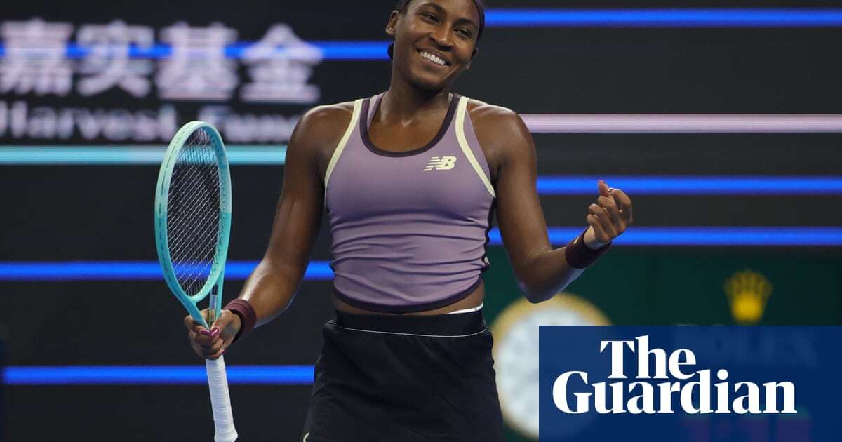 Coco Gauff serves up a masterclass to brush aside Muchova in China Open