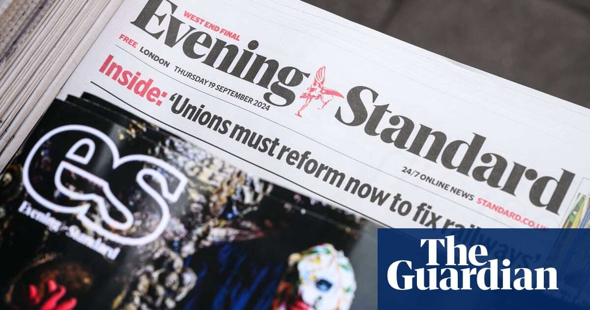 Evening Standard losses top £100m in seven years as daily closes