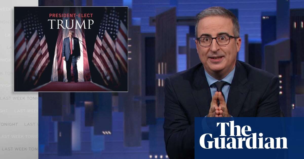 John Oliver on the US election: ‘Despair doesn’t help anything’